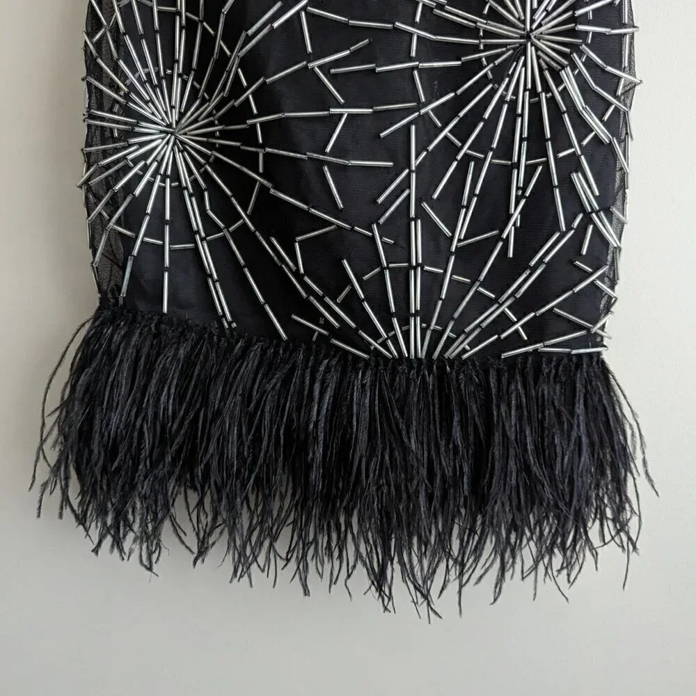 Bebe Aria Feather Dress - Picture 4 of 7